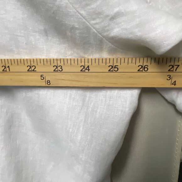 NWT Jones New York size 3X white Linen jacket - Picture 8 of 10
